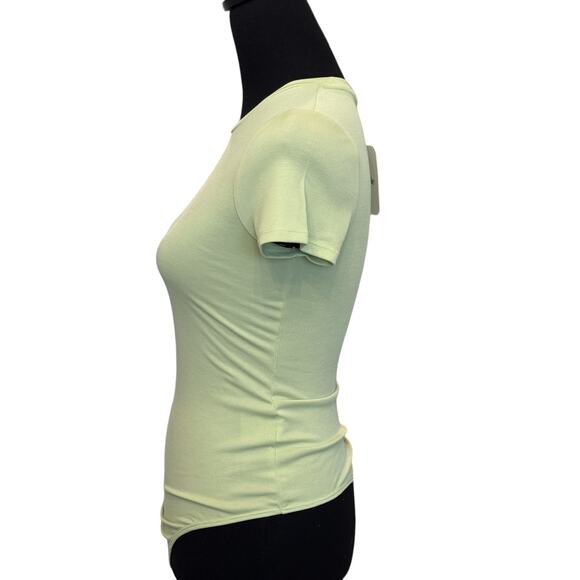 New  ~ ELODIE ~ Crewneck Rib Knit Bodysuit Size S FALL Layering ~ - Picture 4 of 7